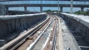 Track work progress between Thirumangalam and St.Thomas Mount Metro (22-05-15)