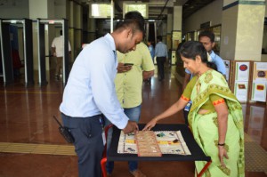 The Month-Long Traditional Games event at Guindy Metro Station.